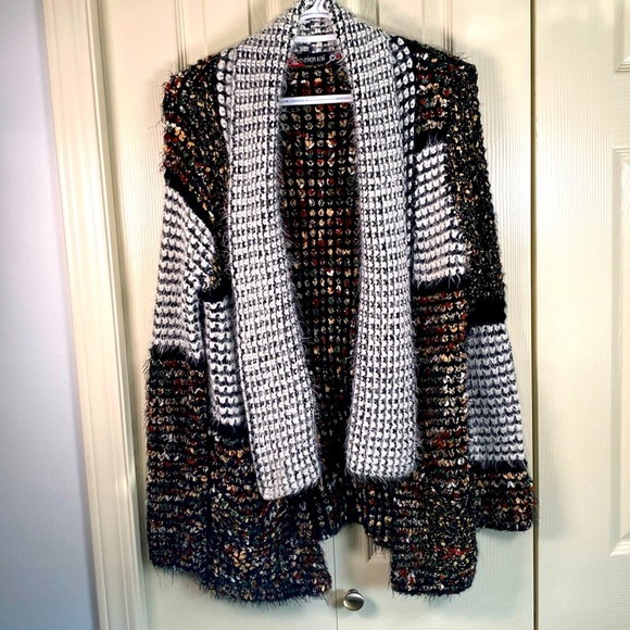 Desigual Sweaters - Desigual patchwork multicolour open cardigan sweater size M